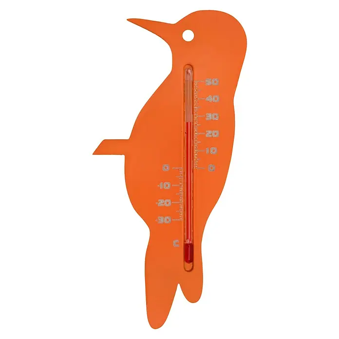 Nature Buitenthermometer Specht - Hoogte: 23 cm, Kunststof - Vooraanzicht
