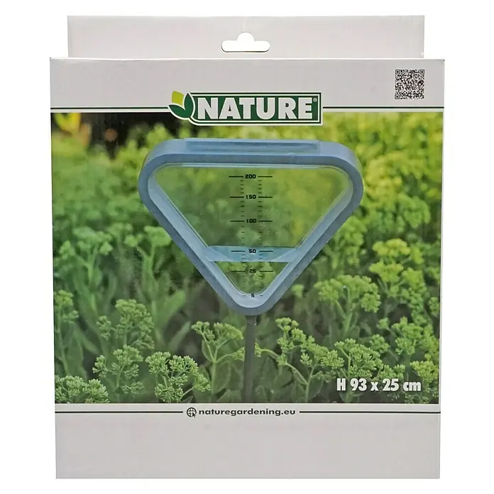Nature Regenmeter Triangle - Analoog, Hoogte: 32,5 cm - Vooraanzicht