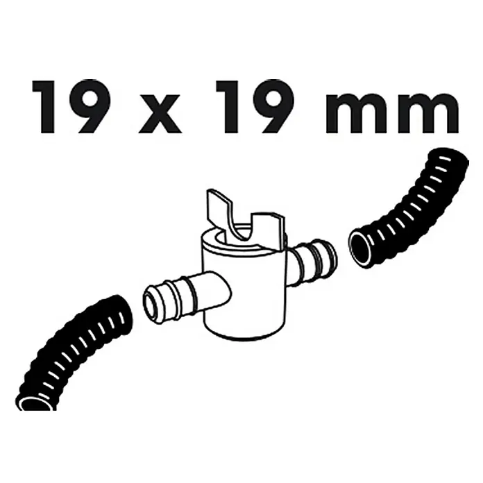 Ubbink Kraan - 19 mm, Kunststof - Blauwdruk