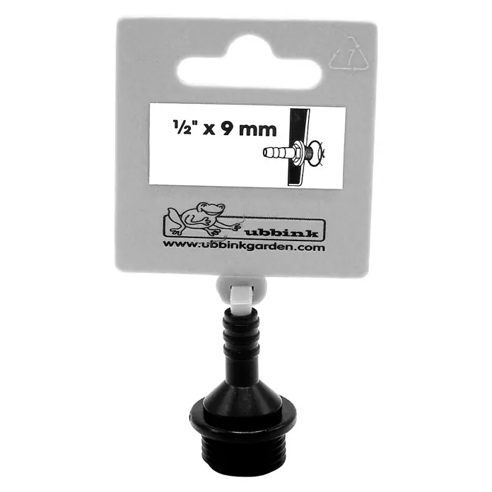 Ubbink Slangkoppeling-verbindingsstuk tule - ½″, Diameter: 9 mm - Vooraanzicht