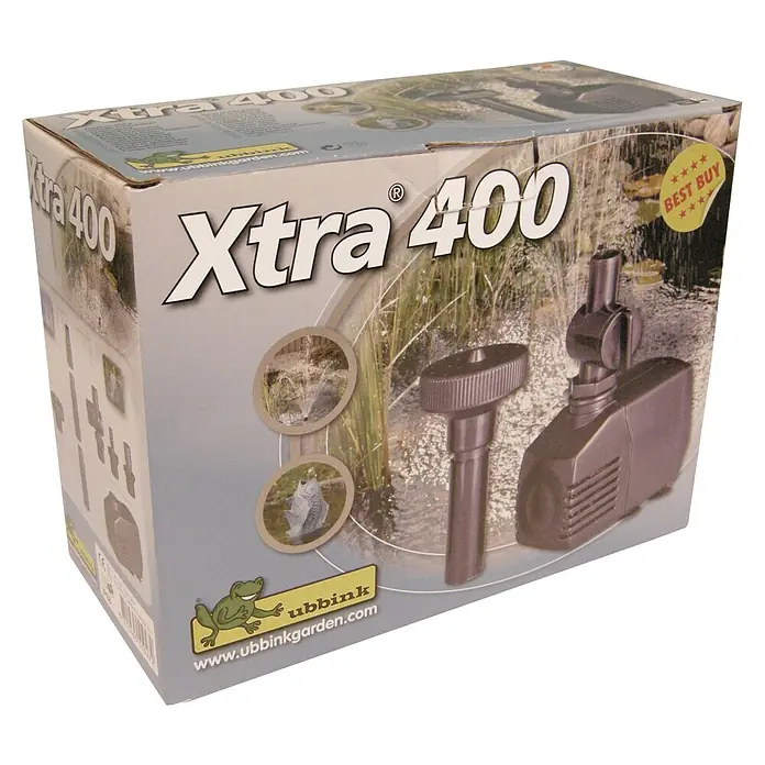 Ubbink Fonteinpomp Xtra® 400 - 5 W, Waterdoorvoer per uur: 380 l - Diagonaal zicht