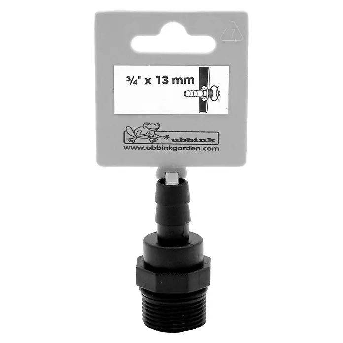 Ubbink Slangkoppeling-verbindingsstuk tule - ¾", Diameter: 13 mm - Vooraanzicht