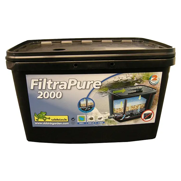 Ubbink Vijverfilter FiltraPure®2000 - Vijverinhoud: 2.000 l, Doorloopfilter - Vooraanzicht