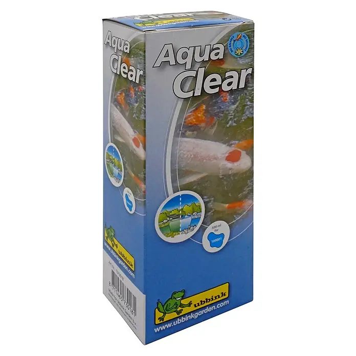Ubbink Vijveronderhoudsmiddel Aqua Clear - 500 ml, Inhoud voldoende voor ca.: 10.000 l - Diagonaal zicht