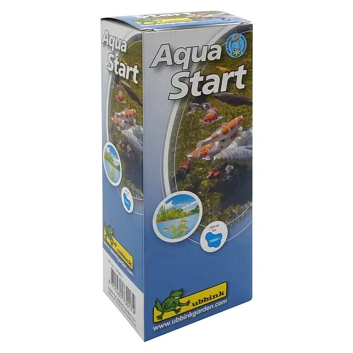 Ubbink Vijveronderhoudsmiddel Aqua Start - 500 ml, Inhoud voldoende voor ca.: 10.000 l - Diagonaal zicht