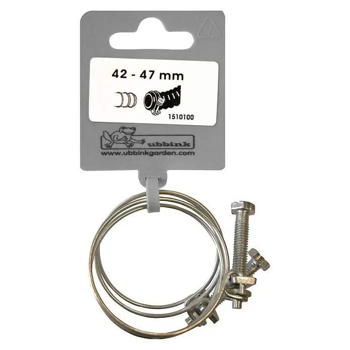 Ubbink Slangklemmen Ø 42 - 47 mm - Diameter: 47 mm, Staal - Vooraanzicht