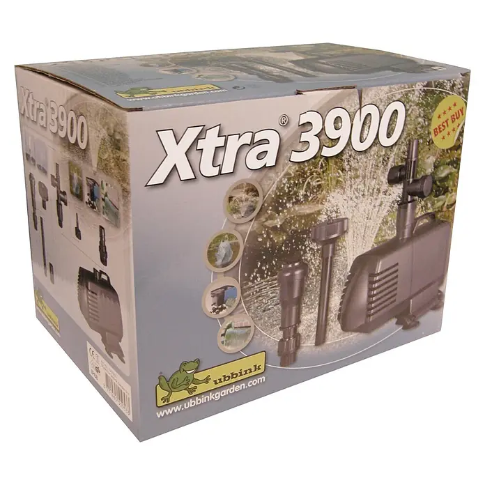 Ubbink Fonteinpomp Xtra® 3900 - 110 W, Waterdoorvoer per uur: 3.900 l - Diagonaal zicht