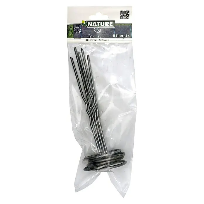 Nature Grondpen Pennen - 21 cm, Metaal, 5 stk. - Vooraanzicht
