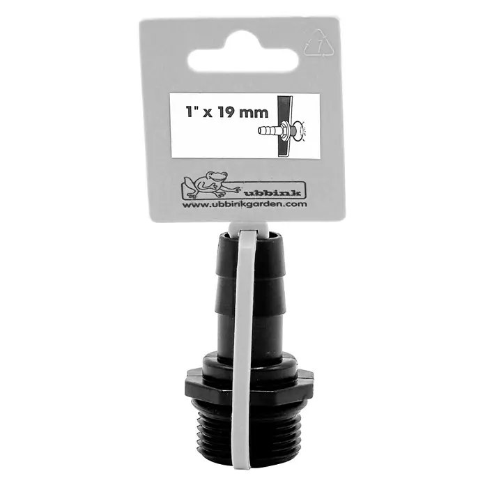 Ubbink Slangkoppeling-verbindingsstuk tule - 1″, Diameter: 19 mm - Vooraanzicht