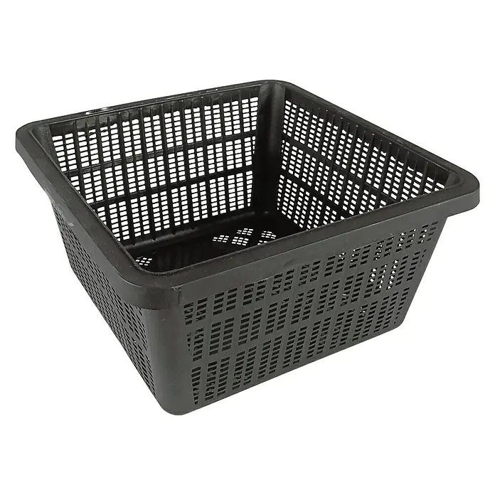 Ubbink Plantenmand voor vijverplanten - 20 x 20 x 10 cm, Kunststof - Diagonaal zicht