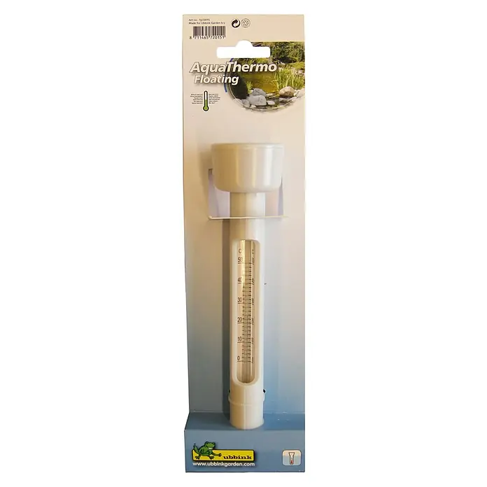 Ubbink Waterthermometer - Wit, Kunststof - Vooraanzicht