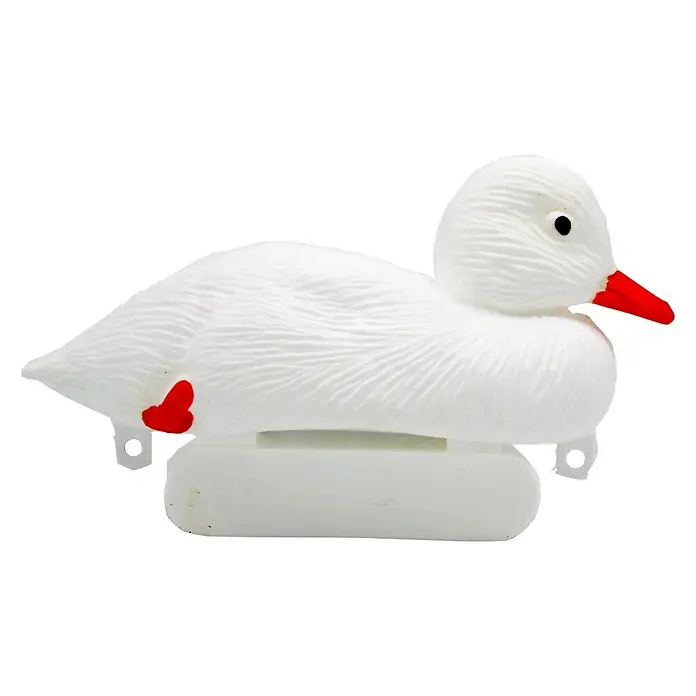 Ubbink Decoratieve eend kuiken - l x b x h: 12,5 x 6,5 x 7,3 cm, Wit - Zijaanzicht rechts