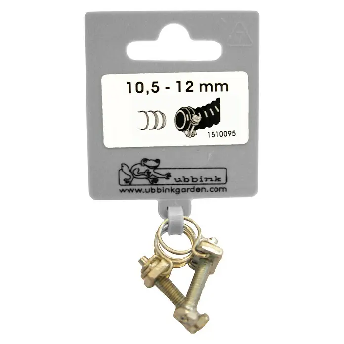 Ubbink Slangklemmen Ø 10.5 - 12 mm - Diameter: 12 mm, Staal - Vooraanzicht