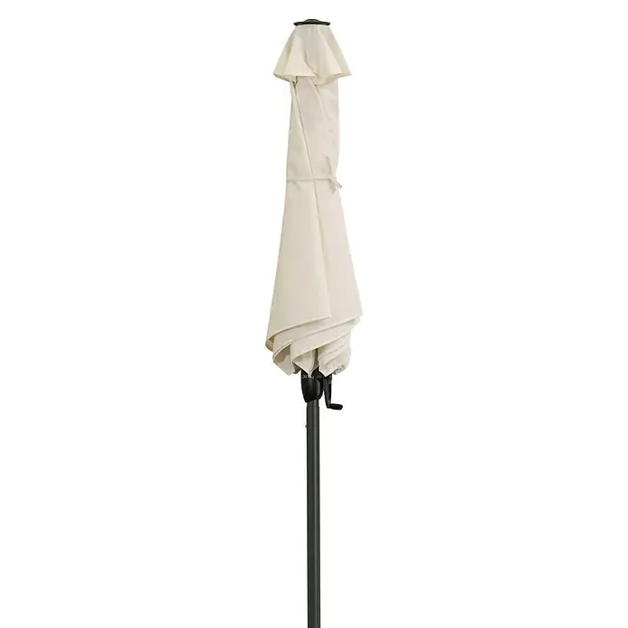 Derby Basic Lift Sonnenschirm Neo - Natur, Durchmesser: 180 cm - Rechte Seitenansicht