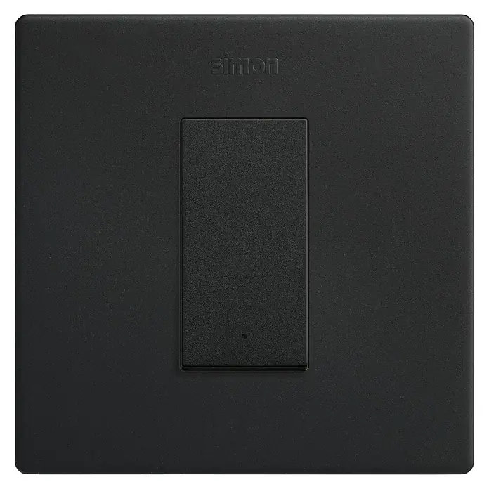 Simon 270 Conmutador Kit - Negro, 10 AX, En pared - Vista frontal