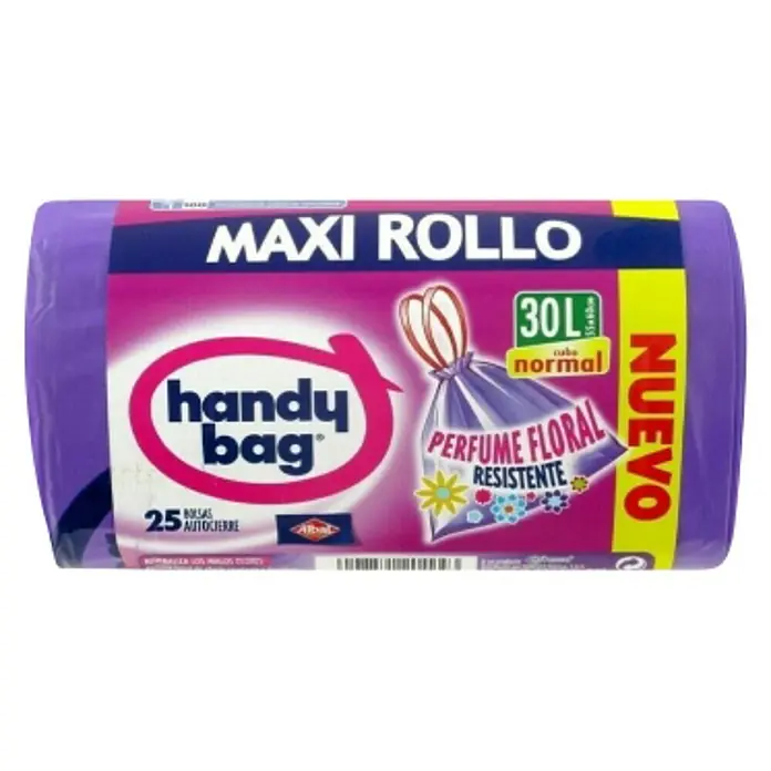 Handy bag Bolsas de basura Perfumada Maxi Rollo - 30 l, 25 ud. - Vista frontal