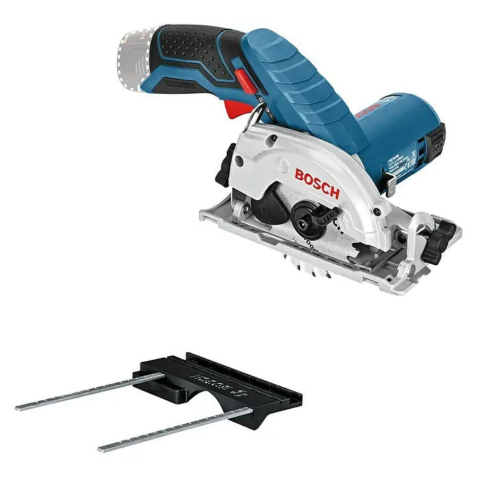 Bosch Professional Akku-Handkreissäge GKS 12V-26 - 12 V, Li-Ionen, Ohne Akku, Sägeblatt: Ø 85 mm, 1.400 U/min - Diagonale Ansicht