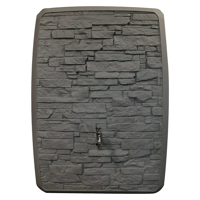 Regentonne Multitank - 250 l, Anthrazit - Vorderansicht