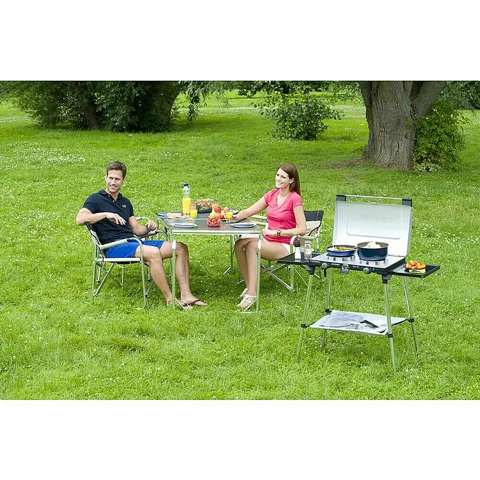 Campingaz Barbacoa de gas 600 SG - Número de quemadores: 2, 4.400 kW - Producto en uso
