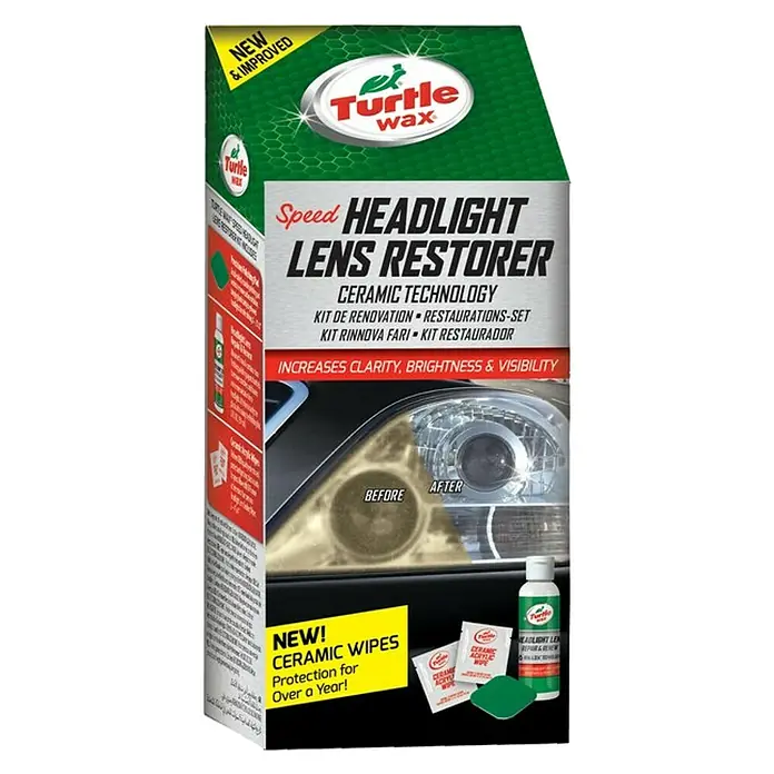 Turtle Wax Onderhoudsreiniger autolampen Speed Headlight Kit - 300 ml - Diagonaal zicht