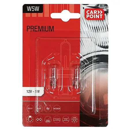 Carpoint  Signaal- en binnenverlichting Premium W5W