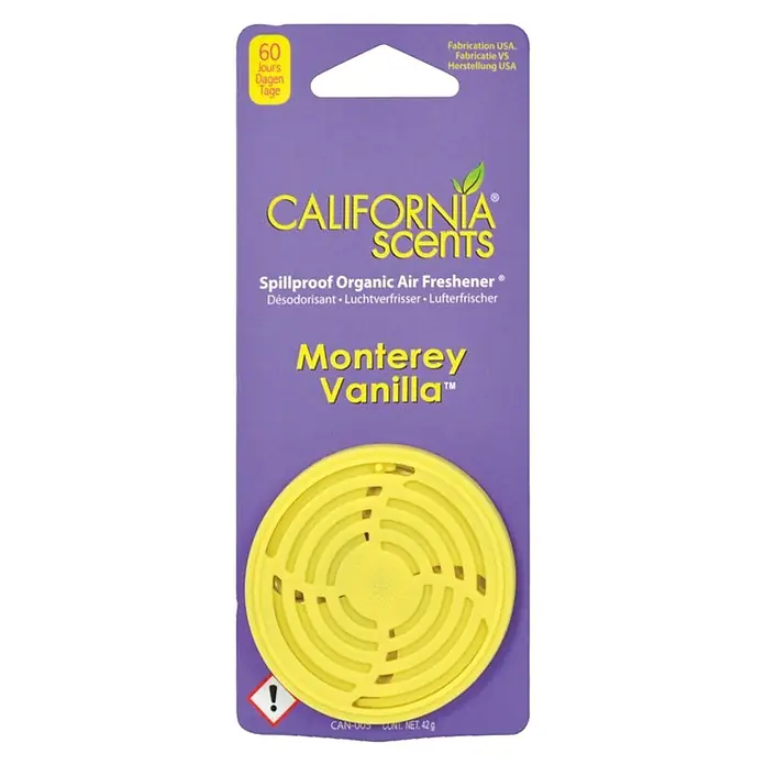 California Scents Luchtverfrisser Monterey Vanilla - Monterey Vanilla - Vooraanzicht