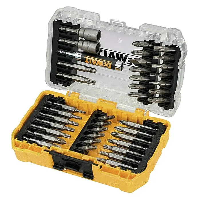 Dewalt Bitset in cassette - 40 -delig - Diagonaal zicht