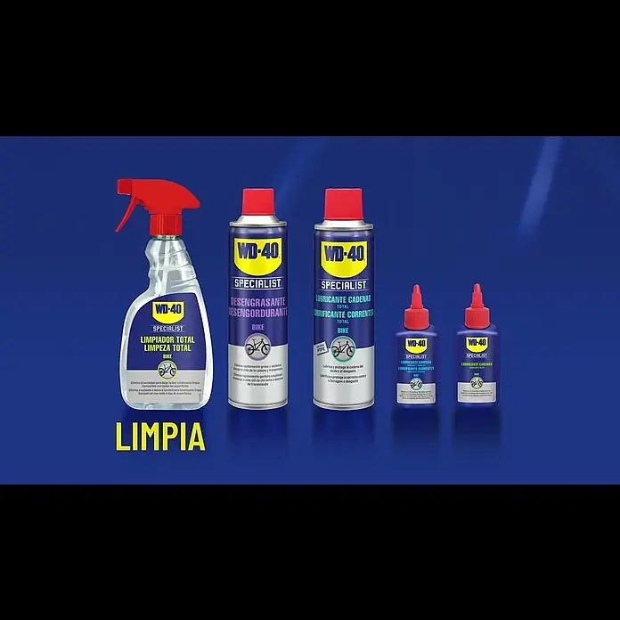 WD-40 Bike Lubricante de PTFE Lube All Conditions - 250 ml