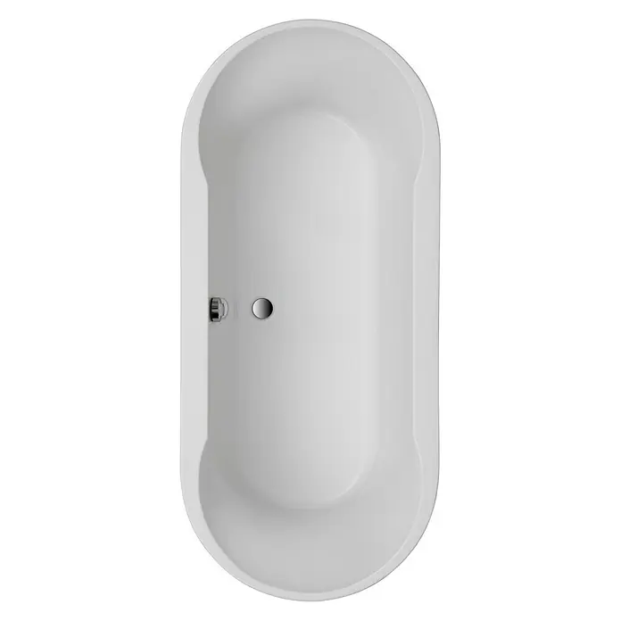 Ottofond Badewanne Sonora - 200 x 90 cm, Sanitäracryl, Weiß - Ansicht von oben