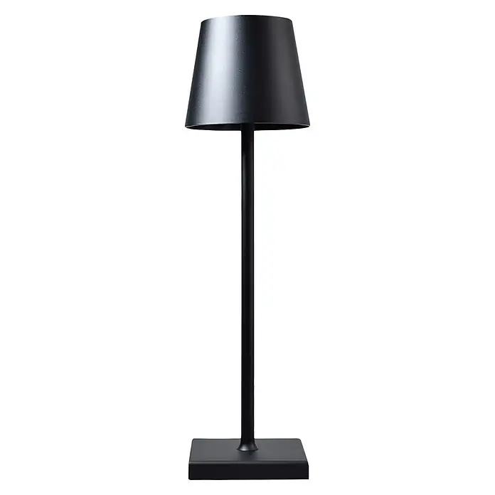 LED-Tischleuchte rund - 3,5 W, Ø x H: 10 x 38 cm, Anthrazit - Vorderansicht