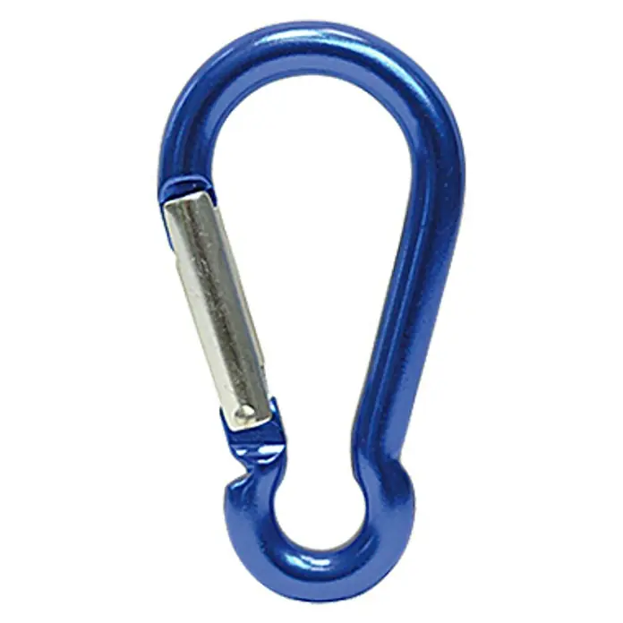Karabiner - Promjer: 6 mm, Duljina: 60 mm, Aluminij - Pogled sprijeda