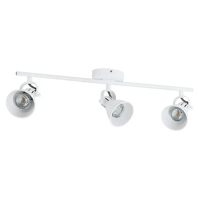 Eglo Seras 1 Deckenstrahler SERAS 1 - 9 W, Weiß, GU10, 3 Stk. - Diagonale Ansicht