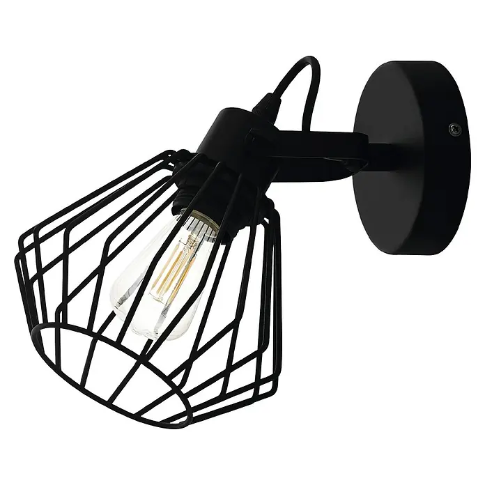 Eglo Tabillano Deckenstrahler TABILLANO - 40 W, Schwarz, E27, 1 Stk. - Diagonale Ansicht