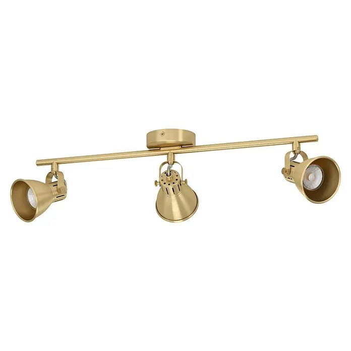 Eglo Seras Deckenstrahler SERAS - 9 W, Gold, GU10, 3 Stk. - Diagonale Ansicht