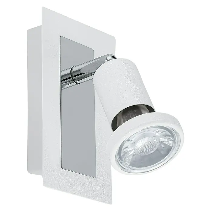 Eglo Sarria Deckenstrahler Sarria - 4,5 W, Weiß/Chrom, GU10, 1 Stk. - Diagonale Ansicht