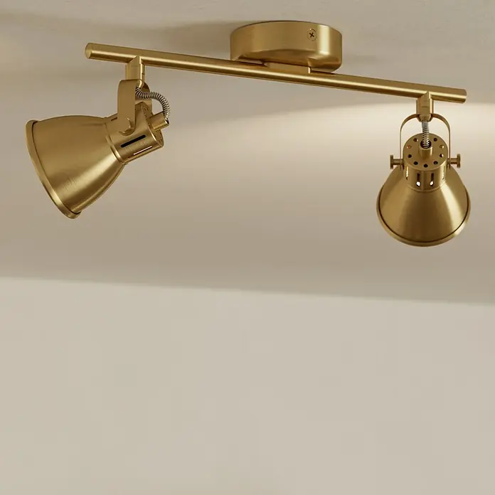 Eglo Seras Deckenstrahler SERAS - 6 W, Gold, GU10, 2 Stk. - Bildausschnitt