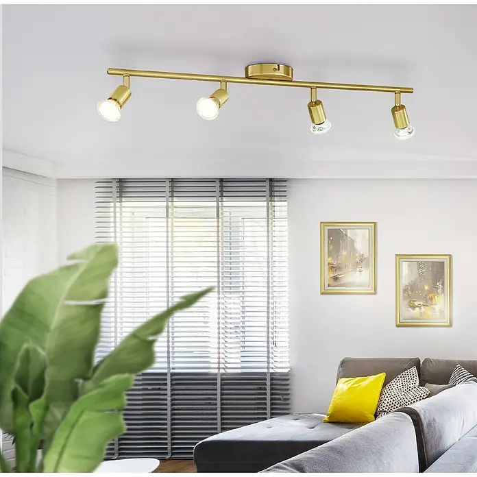 Eglo Buzz-LED Deckenstrahler BUZZ-LED - 11,2 W, Gold, GU10, 4 Stk. - Stimmungsaufnahme