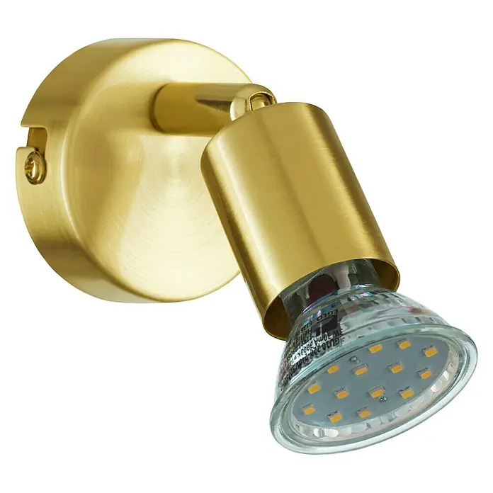 Eglo Buzz-LED Deckenstrahler BUZZ-LED - 2,8 W, Gold, GU10, 1 Stk. - Diagonale Ansicht