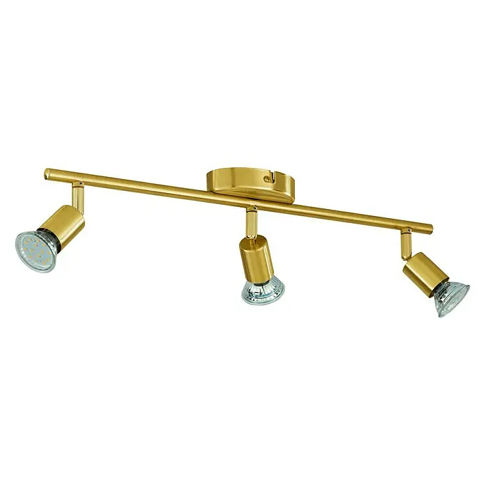 Eglo Buzz-LED Deckenstrahler BUZZ-LED - 8,4 W, Gold, GU10, 3 Stk. - Diagonale Ansicht