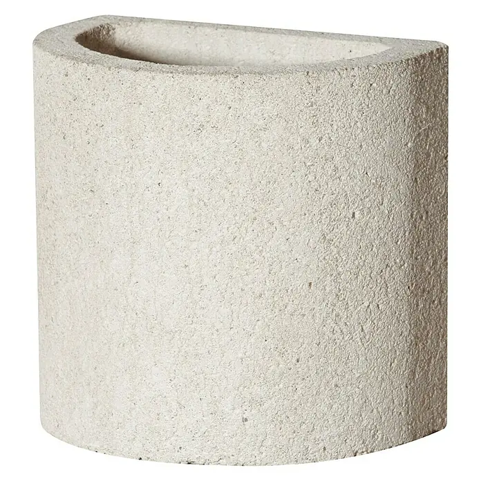 Buschbeck Kaminaufsatz Rondo - 32 x 26 x 34 cm, Weiß - Vorderansicht
