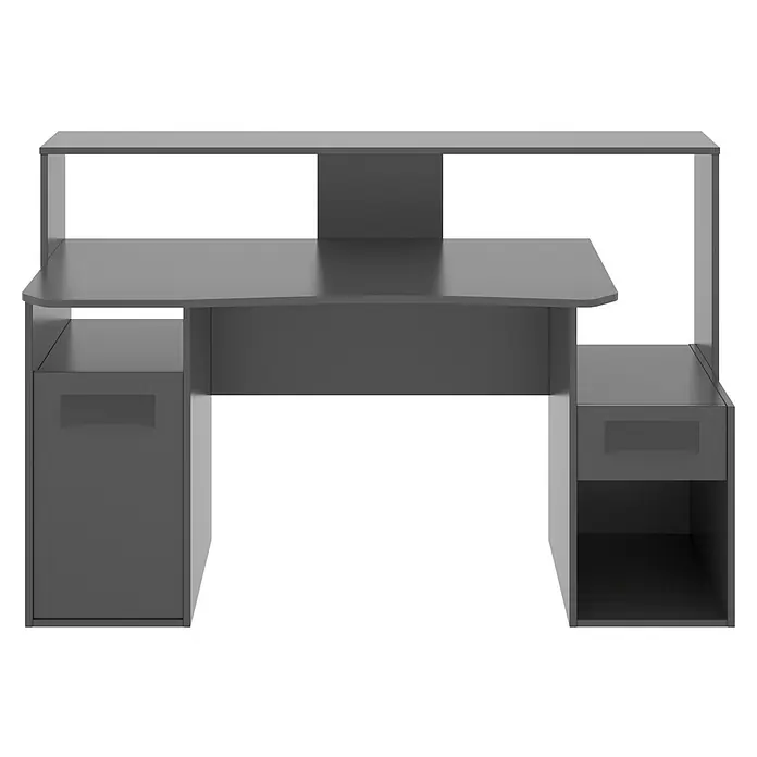 Mesa de escritorio Fosk - L x An x Al: 62 x 125 x 85 cm, Extensible - Vista frontal