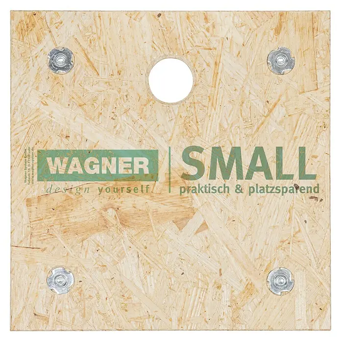 Wagner System Transportroller MM 1357 - L x B x H: 290 x 290 x 100 mm, Traglast: 250 kg - Draufsicht