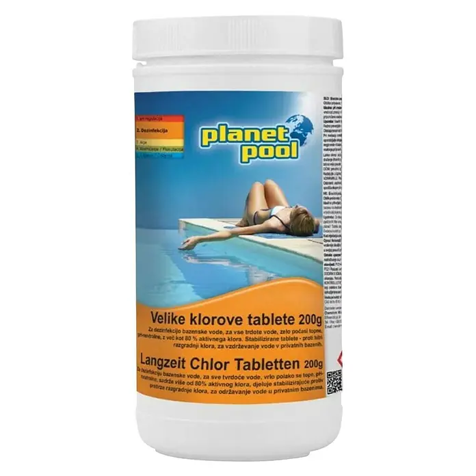 Tablete klora Chemoclor - 1 kg - Pogled sprijeda