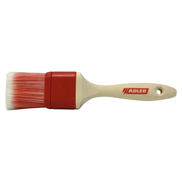 Adler Lasur-Flachpinsel Solvamaxx Plus - Breite Borsten: 50 mm, Kunststoffborsten, Holz - Vorderansicht