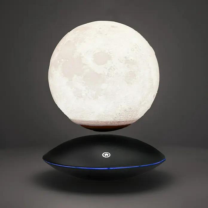 LED-Dekoleuchte rund Mond - 3 W, Weiß, Schwarz, Mond Motiv - Stimmungsaufnahme