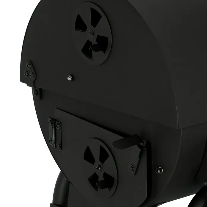 Grillstar Holzkohlegrill Grilltonne - L x B x H: 71 x 109 x 87 cm, Schwarz, Hauptgrillfläche: 64 x 43 cm - Detailaufnahme