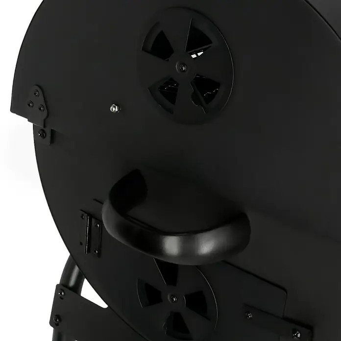 Grillstar Holzkohlegrill Grilltonne - L x B x H: 71 x 109 x 87 cm, Schwarz, Hauptgrillfläche: 64 x 43 cm - Detailaufnahme