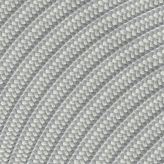 Home Sweet Home Textilkabel Meterware - Silber, 3-adrig, 0,75 mm² - Detailaufnahme