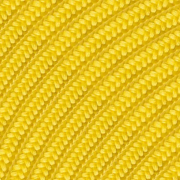 Home Sweet Home Textilkabel Meterware - Gelb, 3-adrig, 0,75 mm² - Detailaufnahme