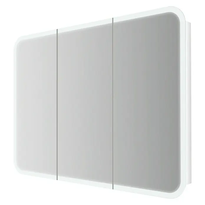 Baden Haus Kupaonski ormarić s LED ogledalom - Š x V: 95 x 70 cm, S osvjetljenjem, Boja korpusa: Bijele boje